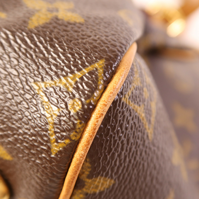 LOUIS VUITTON Monogram Tivoli GM金扣肩背袋-7