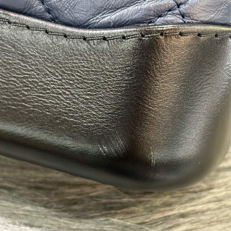 CHANEL A91810 gabrielle HOBO 20公分 缺貨款 黑色 藍色 雙色 撞色 流浪包 斜背包 肩背包 側背包-22