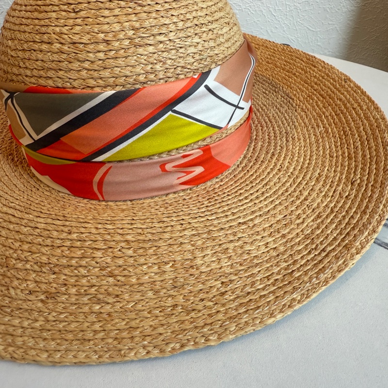 Hermes草編帽 海邊必備 顯臉小-1