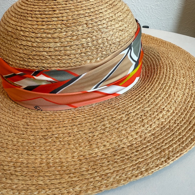 Hermes草編帽 海邊必備 顯臉小-3