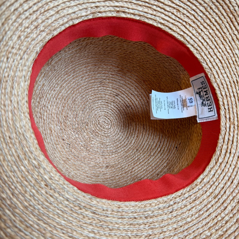 Hermes草編帽 海邊必備 顯臉小-7