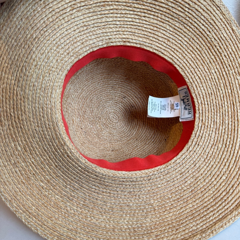 Hermes草編帽 海邊必備 顯臉小-8