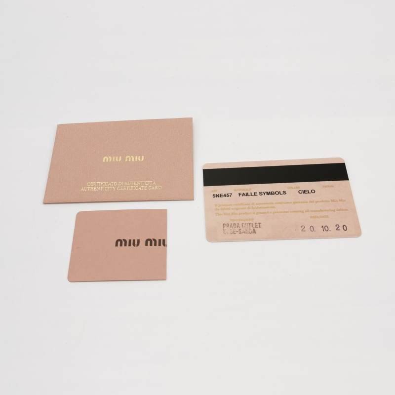 Miu Miu 羊皮 尼龍布 印花 字母 logo 手拿包-7