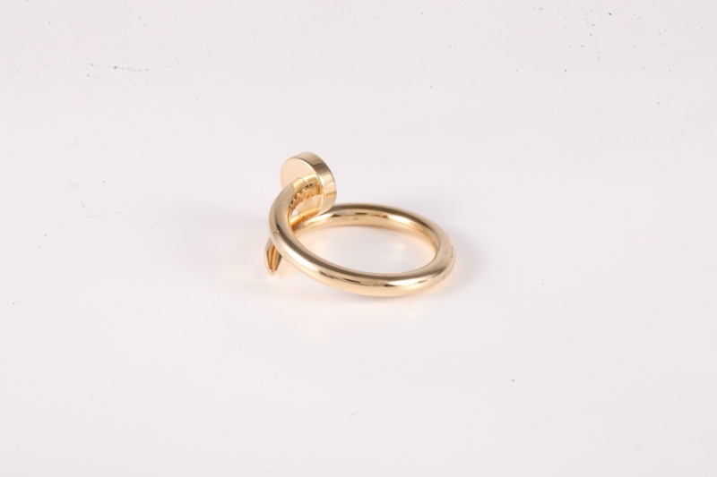 CARTIER(卡地亞) JUSTE UN CLOU 釘子戒指 18k 18K黃金 52 黃金-4