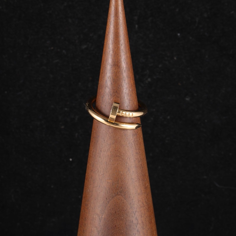 CARTIER(卡地亞) JUSTE UN CLOU 釘子戒指 18k 18K黃金 55 黃金-0