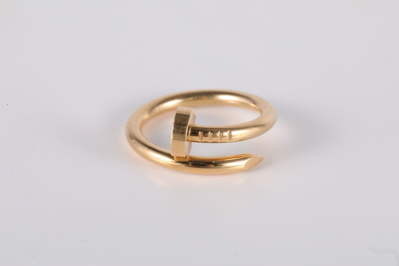 CARTIER(卡地亞) JUSTE UN CLOU 釘子戒指 18k 18K黃金 55 黃金-3