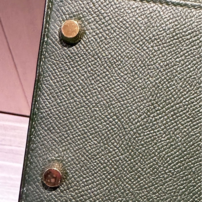 自用 Hermes Kelly 32 Q刻 英國綠 有購證有盒-6