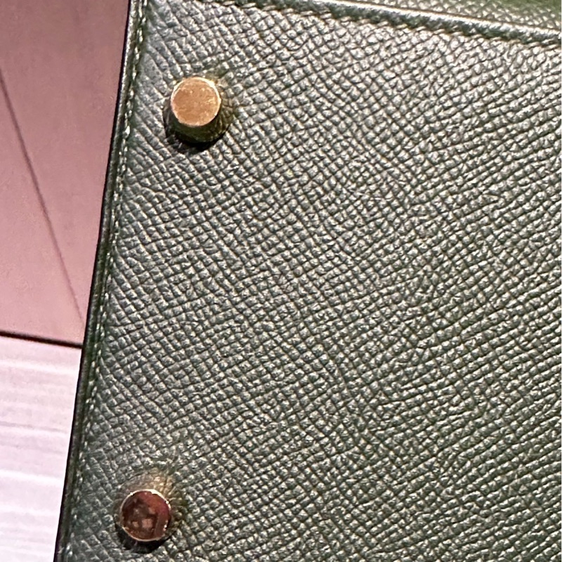 自用 Hermes Kelly 32 Q刻 英國綠 有購證有盒-8
