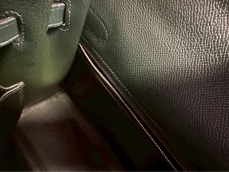 自用 Hermes Kelly 32 Q刻 英國綠 有購證有盒-11
