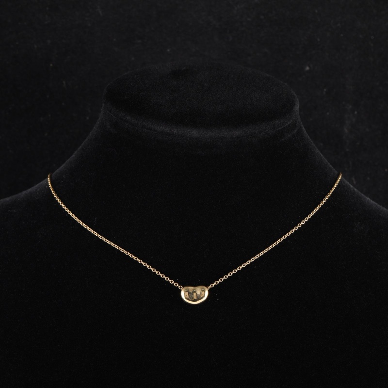 TIFFANY&CO(蒂芙尼) 18K黃金 黃金 項鏈 豌豆 小號 18K-0