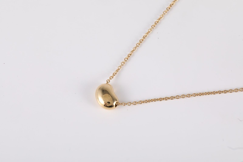 TIFFANY&CO(蒂芙尼) 18K黃金 黃金 項鏈 豌豆 小號 18K-2