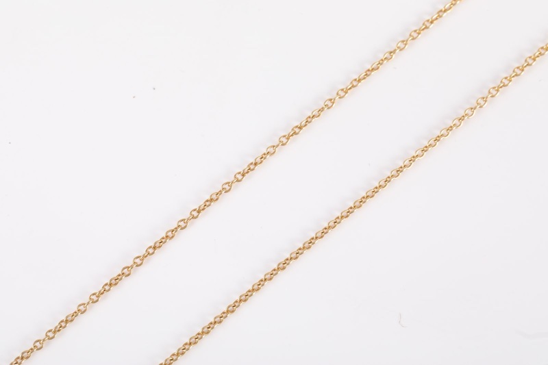 TIFFANY&CO(蒂芙尼) 18K黃金 黃金 項鏈 豌豆 小號 18K-3