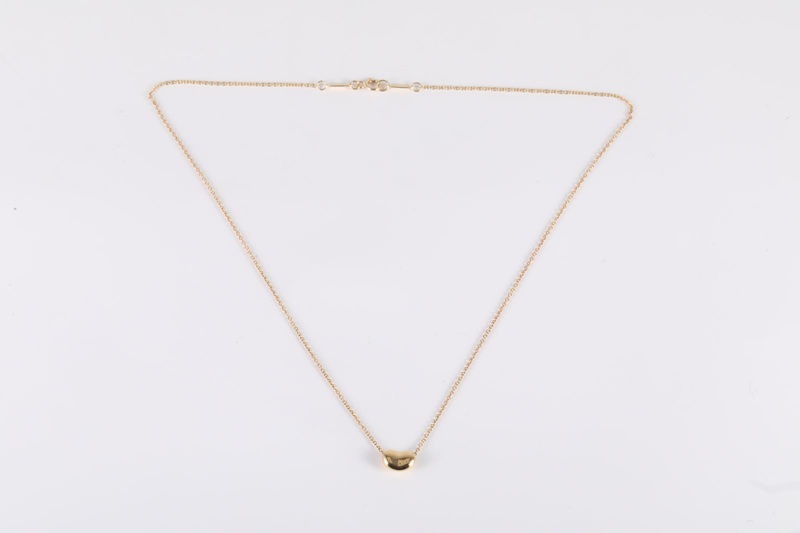 TIFFANY&CO(蒂芙尼) 18K黃金 黃金 項鏈 豌豆 小號 18K-5