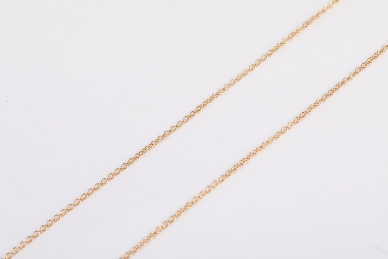 TIFFANY&CO(蒂芙尼) Tiffany T 微笑項鏈 小號 18K玫瑰金 項鏈 玫瑰金-3