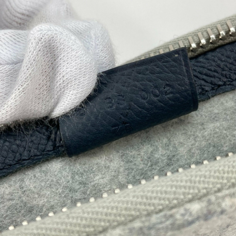 HERMES Toudou 29 小袋、第二袋、手拿包 毛氈/愛普生，男款，灰色/黃色-15