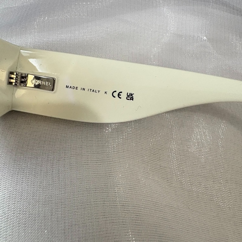 全新代購！Chanel 香奈兒 CH6065 黑白色太陽眼鏡 墨鏡-4