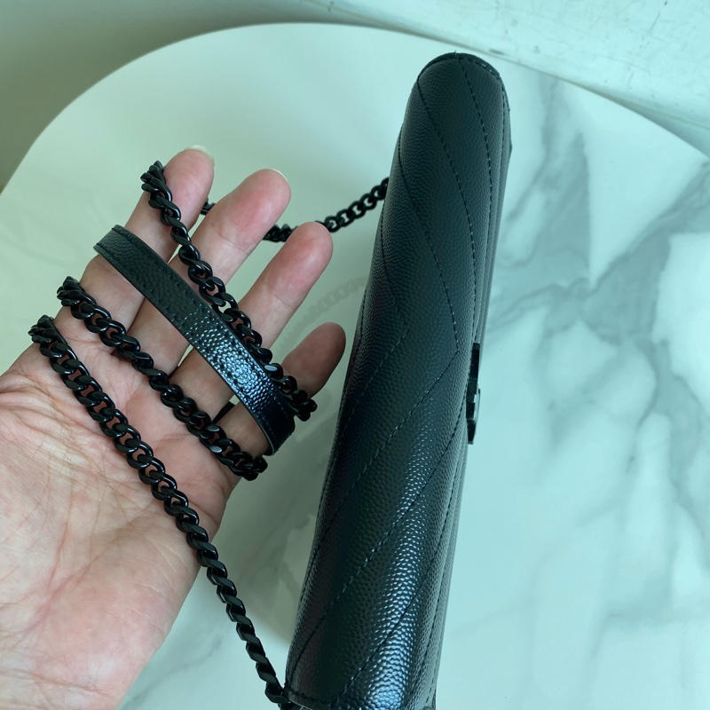 Ysl 黑色荔枝皮woc ( so black)-18