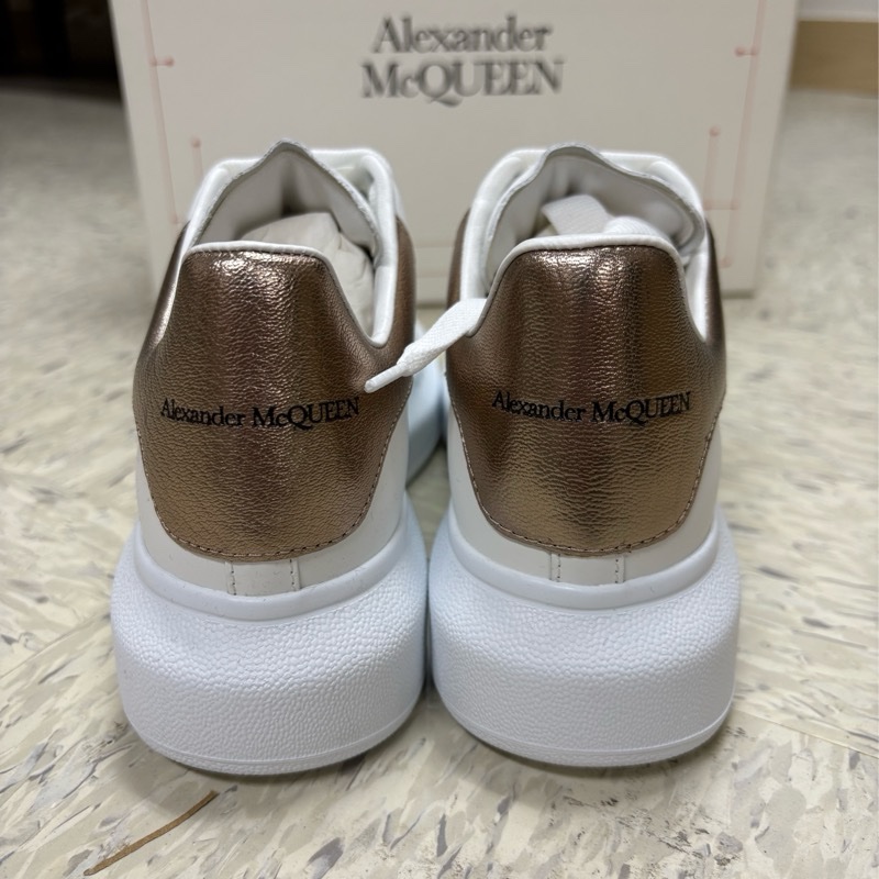 Alexander McQueen Oversized鞋 白色(玫瑰金邊) Size 尺碼EU 35-2