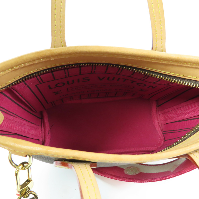 LOUIS VUITTON Monogram Neverfull BB金扣手挽肩背兩用袋-14
