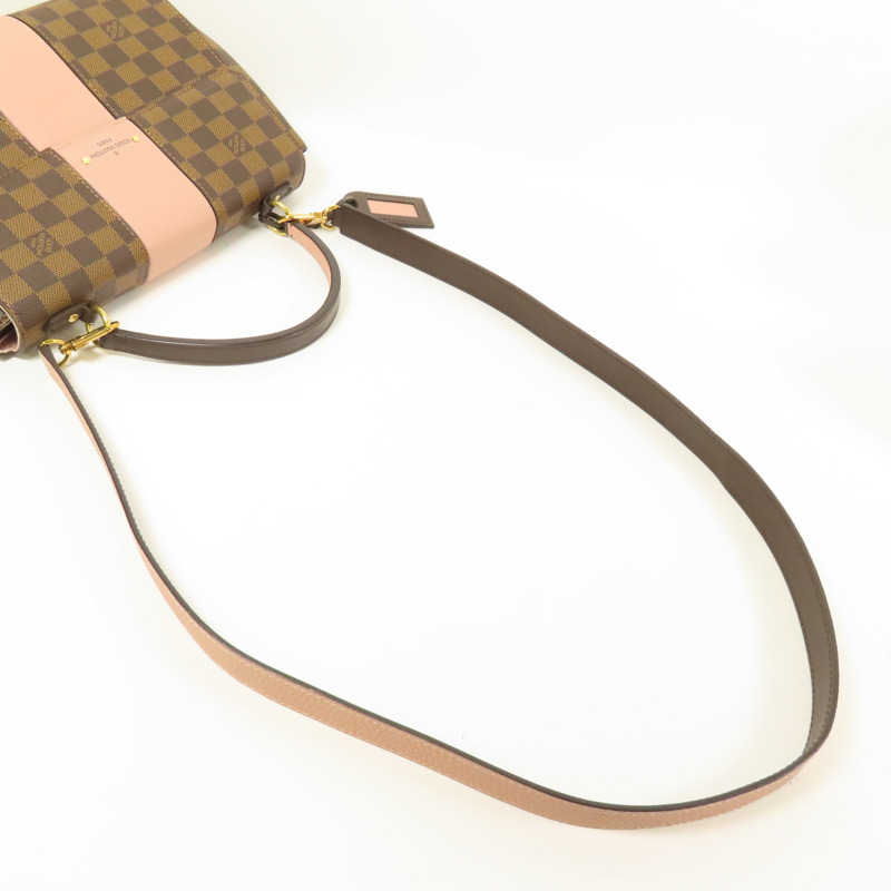 LOUIS VUITTON Damier Bond Street Magnolia金扣手挽肩背兩用袋-9