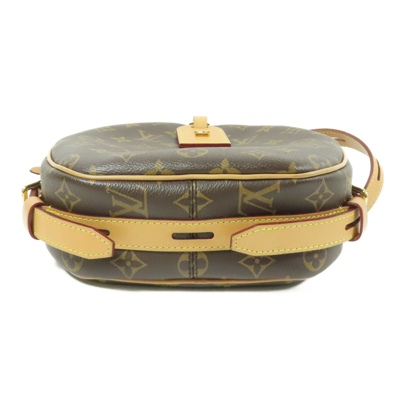 LOUIS VUITTON Monogram Chapeau Souple MM金扣肩背袋棕色-4