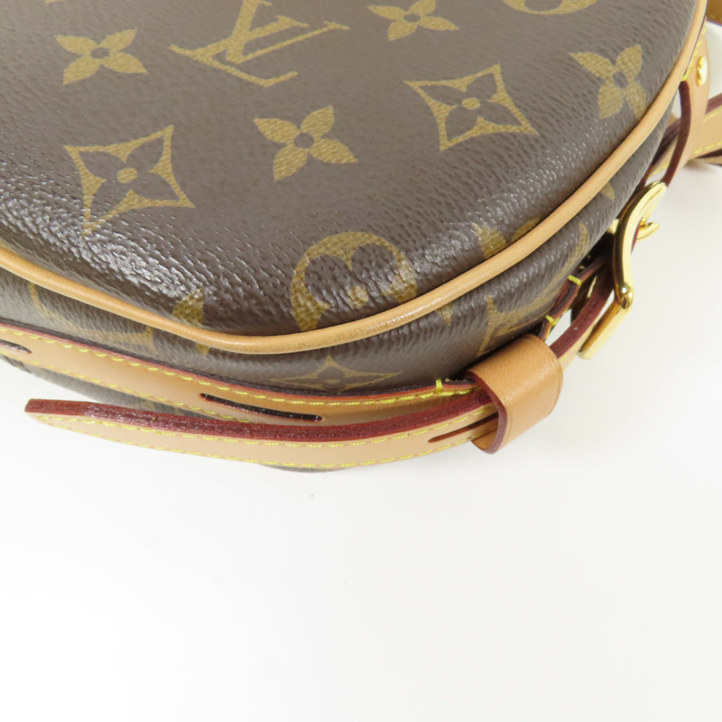 LOUIS VUITTON Monogram Chapeau Souple MM金扣肩背袋棕色-6