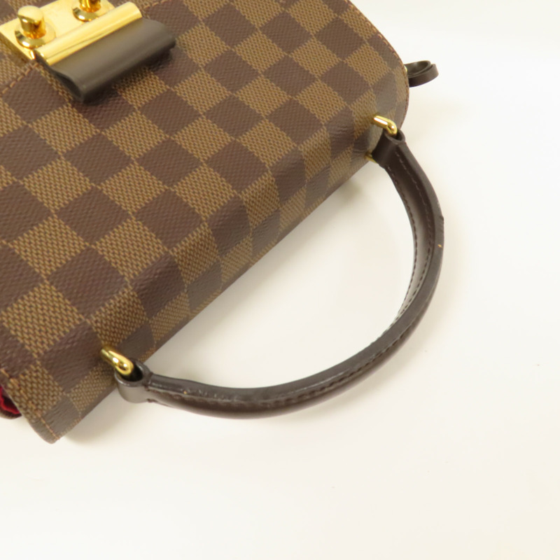 LOUIS VUITTON Damier Croisette金扣手挽肩背兩用袋-8
