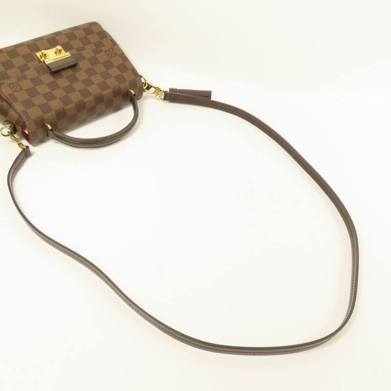 LOUIS VUITTON Damier Croisette金扣手挽肩背兩用袋-9