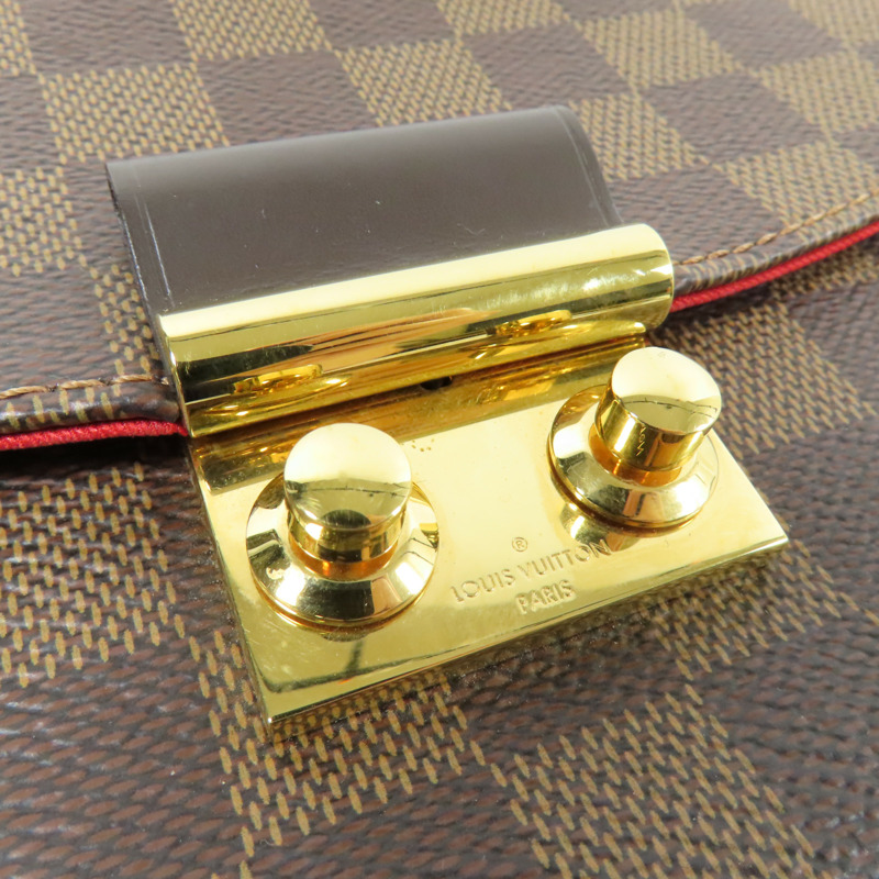 LOUIS VUITTON Damier Croisette金扣手挽肩背兩用袋-12
