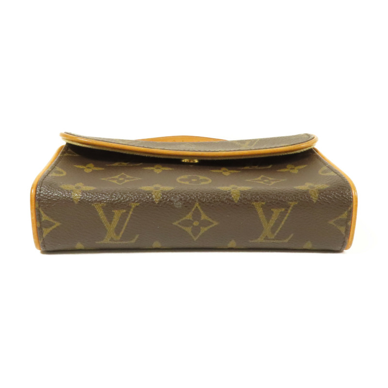 LOUIS VUITTON Monogram Pochette Florentine金扣腰包棕色-3