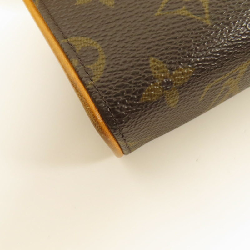 LOUIS VUITTON Monogram Pochette Florentine金扣腰包棕色-6