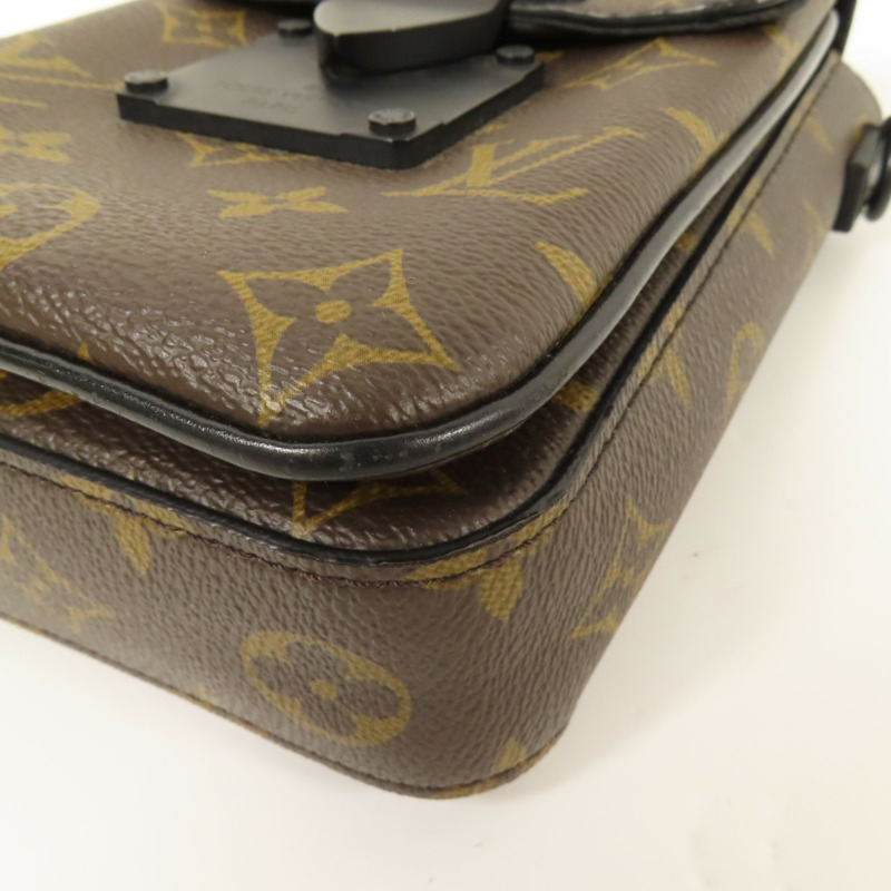 LOUIS VUITTON Monogram Macassar S-Lock肩背袋-5