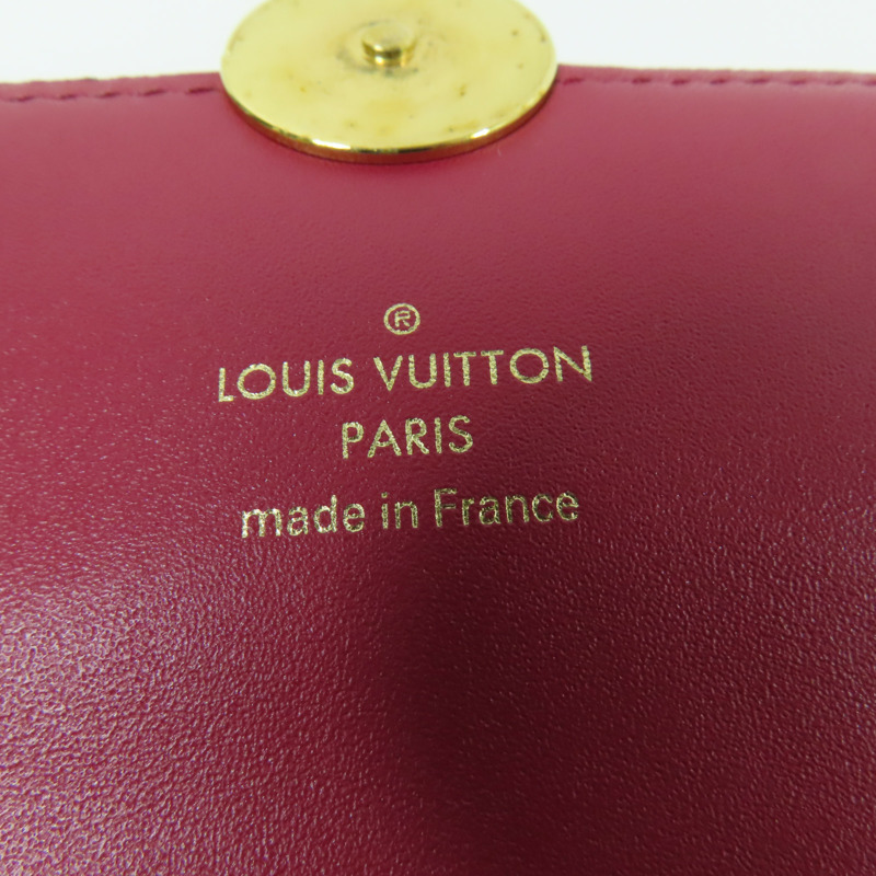 LOUIS VUITTON Monogram Portefeuille Flore金扣鏈帶肩背袋-10