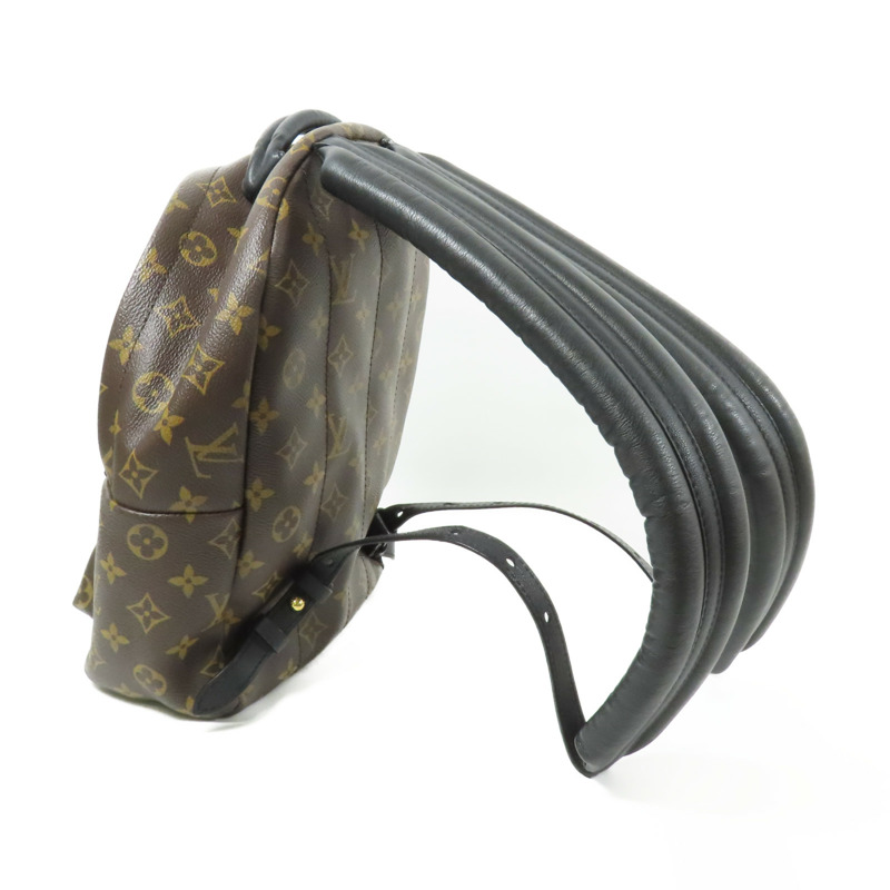 LOUIS VUITTON Monogram Macassar Palm Springs PM金扣背包-4