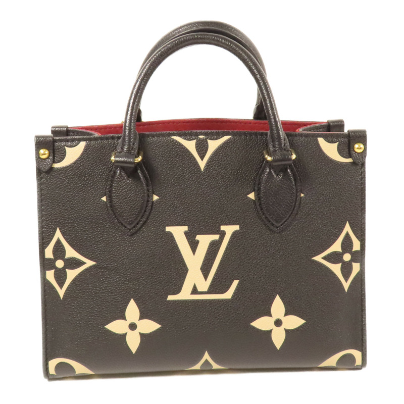 LOUIS VUITTON Monogram Empreinte On The Go PM金扣手挽肩背兩用袋-1
