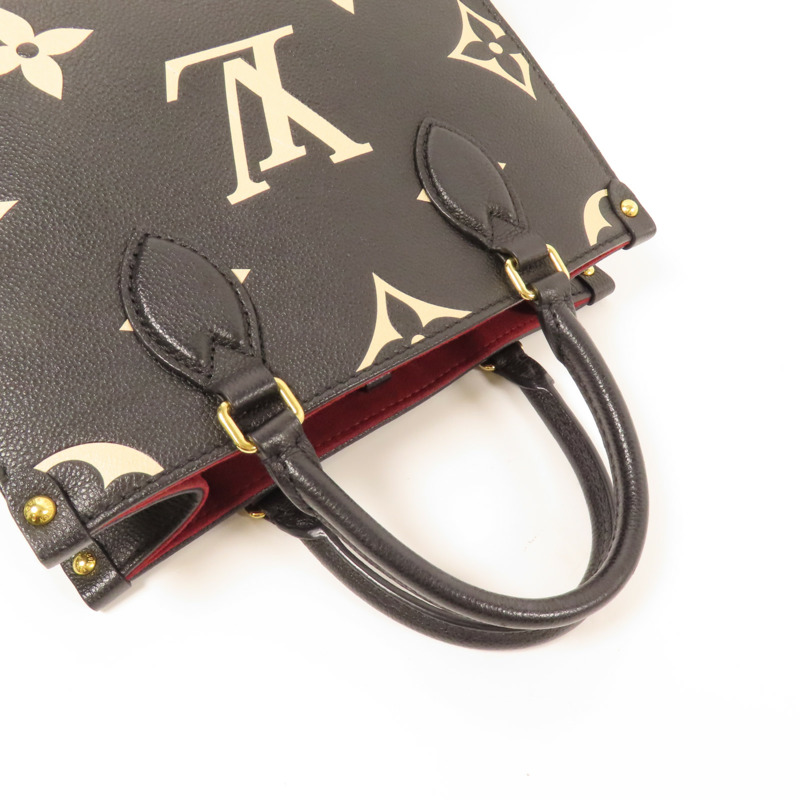 LOUIS VUITTON Monogram Empreinte On The Go PM金扣手挽肩背兩用袋-8