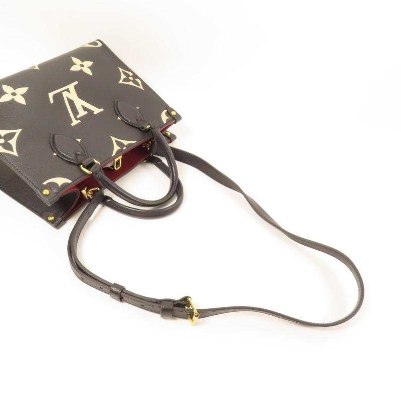 LOUIS VUITTON Monogram Empreinte On The Go PM金扣手挽肩背兩用袋-9
