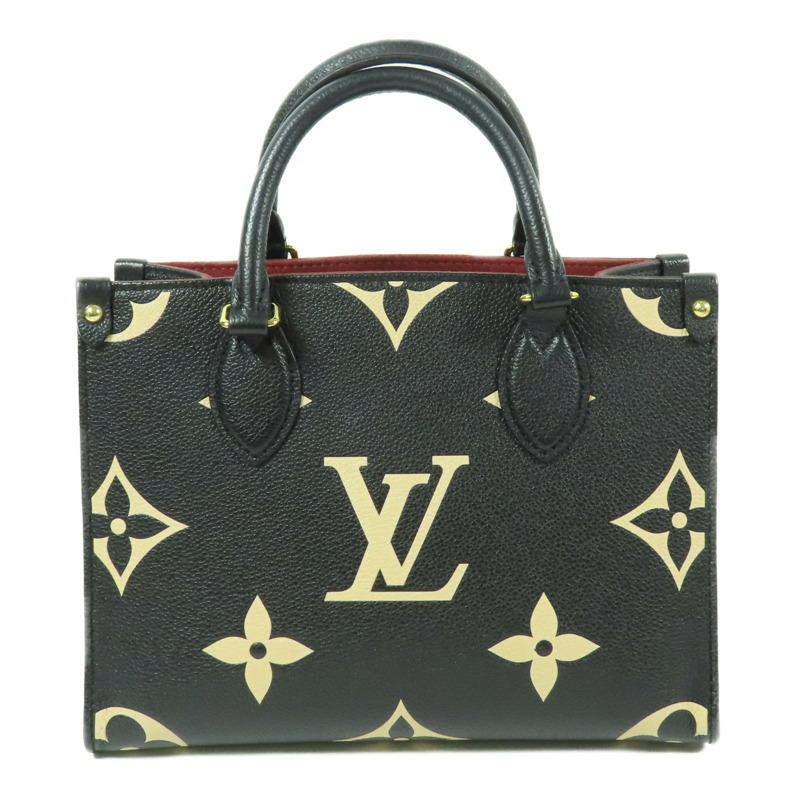 LOUIS VUITTON Monogram Empreinte On The Go PM金扣手挽肩背兩用袋-1