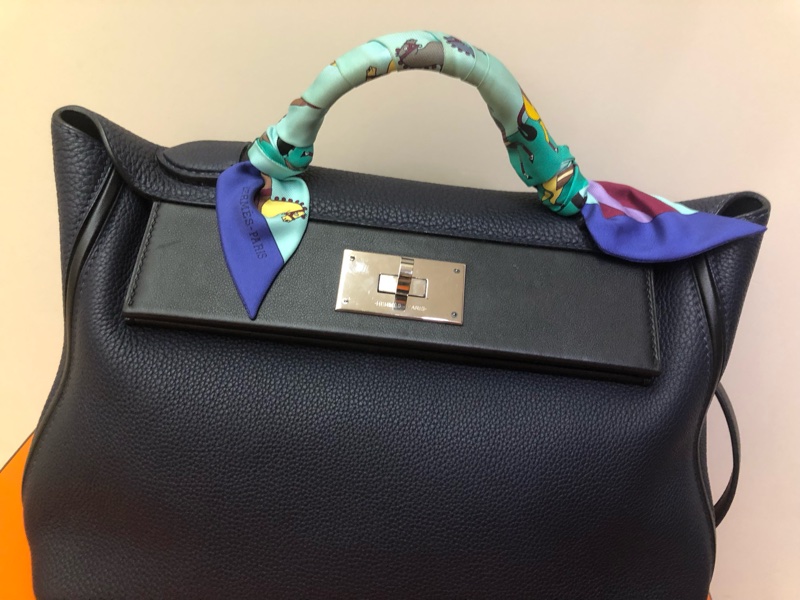 hermes 2424 TOGO牛皮兩用銀釦 29cm-1