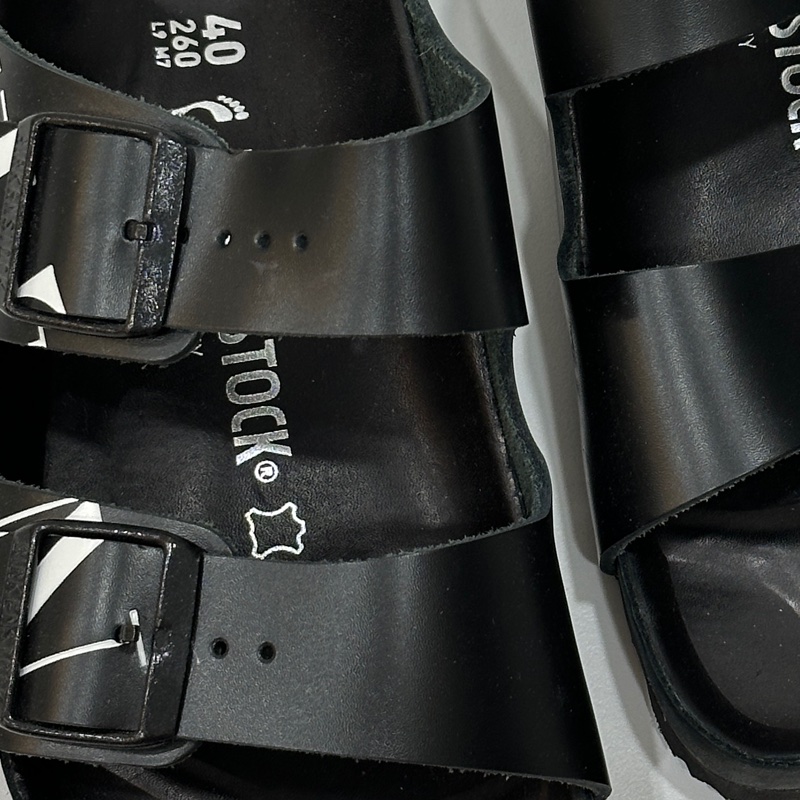 birkenstock × maison valentino 勃肯 聯名款 黑色 拖鞋 涼鞋 平底鞋 勃肯鞋 涼拖鞋-11