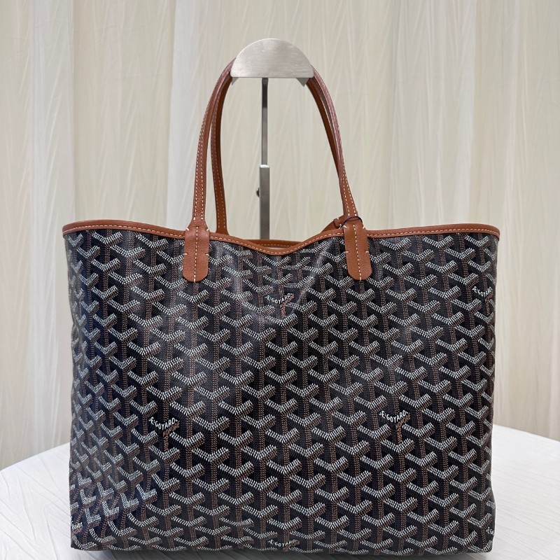 Goyard 購物袋子母托特包中號 棕色tote肩背包-12