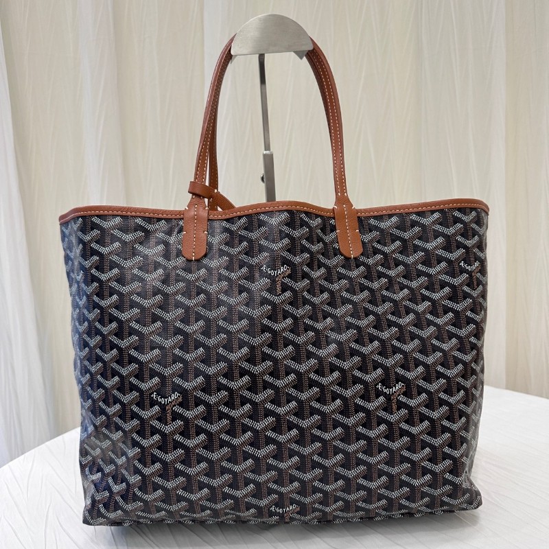 Goyard 購物袋子母托特包中號 棕色tote肩背包-19