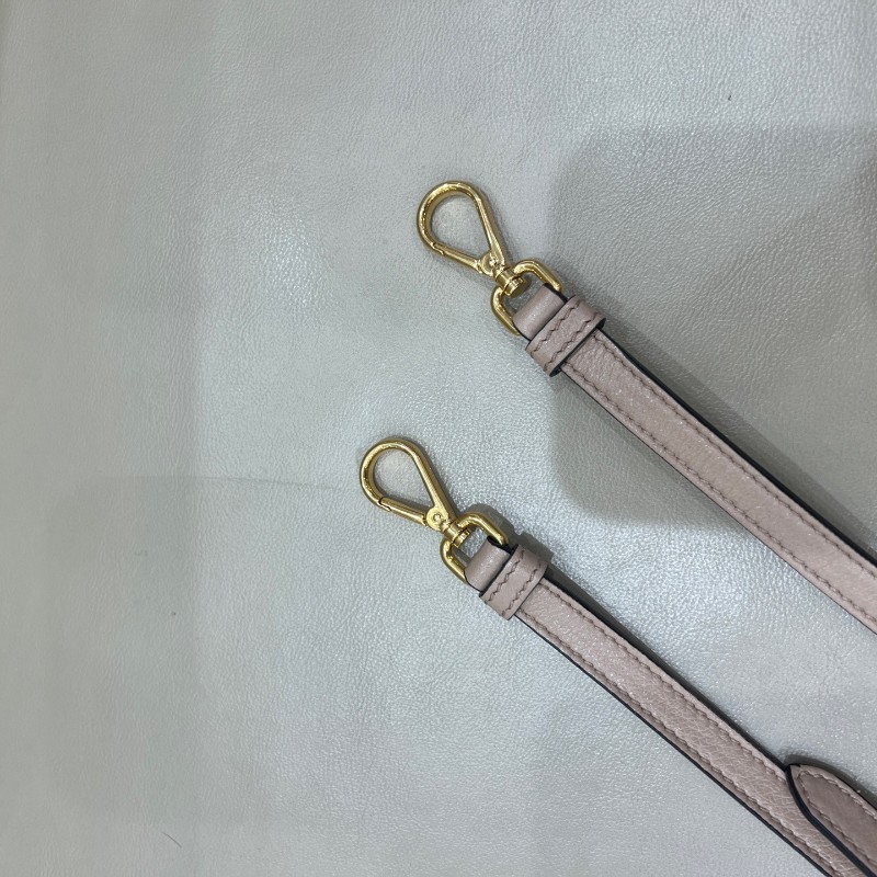 Prada奶茶色十字紋牛皮手提斜挎包 尺寸26*22cm-8