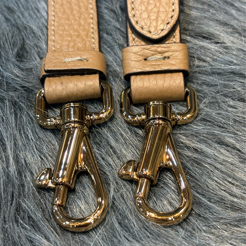 TODS DI BAG 奶茶色荔枝皮 手提包肩背包斜背包2用包保齡球包波士頓包-42