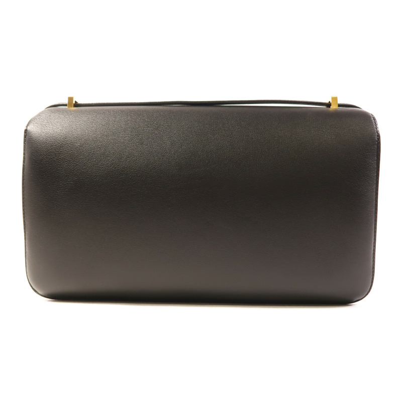 HERMES Swift皮革Constance Elan金扣肩背袋Noir-1