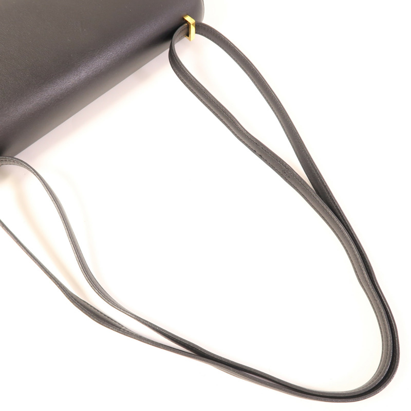 HERMES Swift皮革Constance Elan金扣肩背袋Noir-4