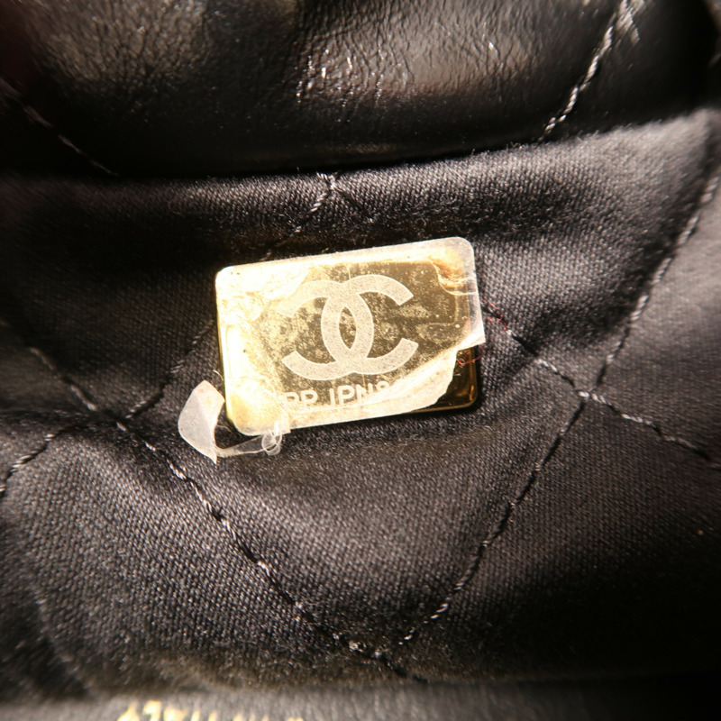 CHANEL 牛皮皮革Chanel 22 Mini金扣鏈帶手挽肩背兩用袋-11