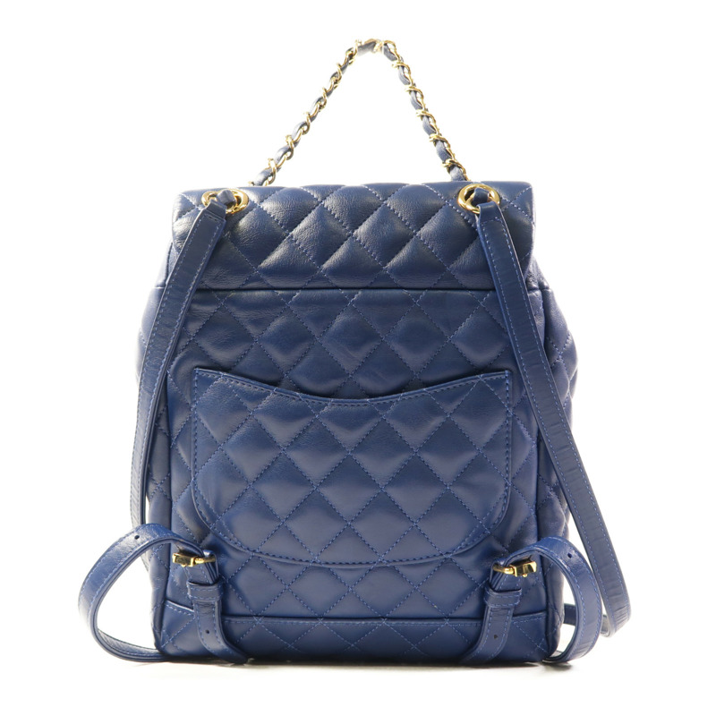 CHANEL 羊皮皮革Urban Spirit Backpack金扣背包-1
