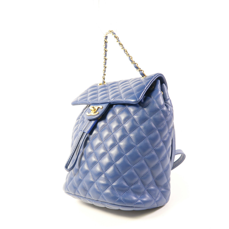 CHANEL 羊皮皮革Urban Spirit Backpack金扣背包-2