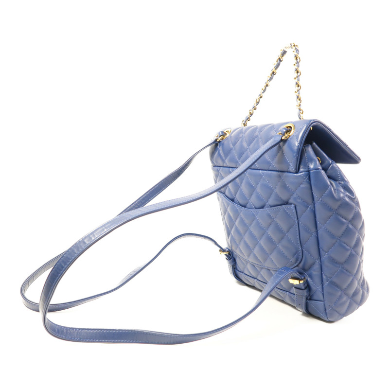 CHANEL 羊皮皮革Urban Spirit Backpack金扣背包-4